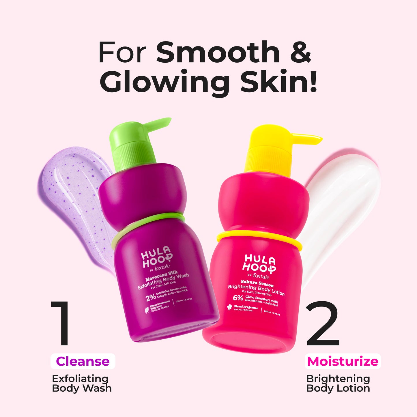 Exfoliating Body Wash + Brightening Body Lotion