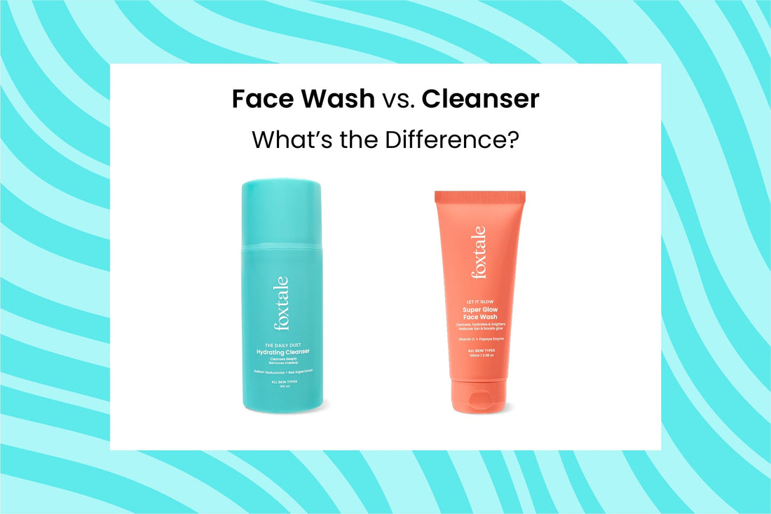 difference between face wash & cleaner
