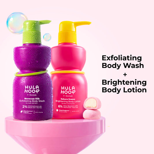 Exfoliating Body Wash + Brightening Body Lotion