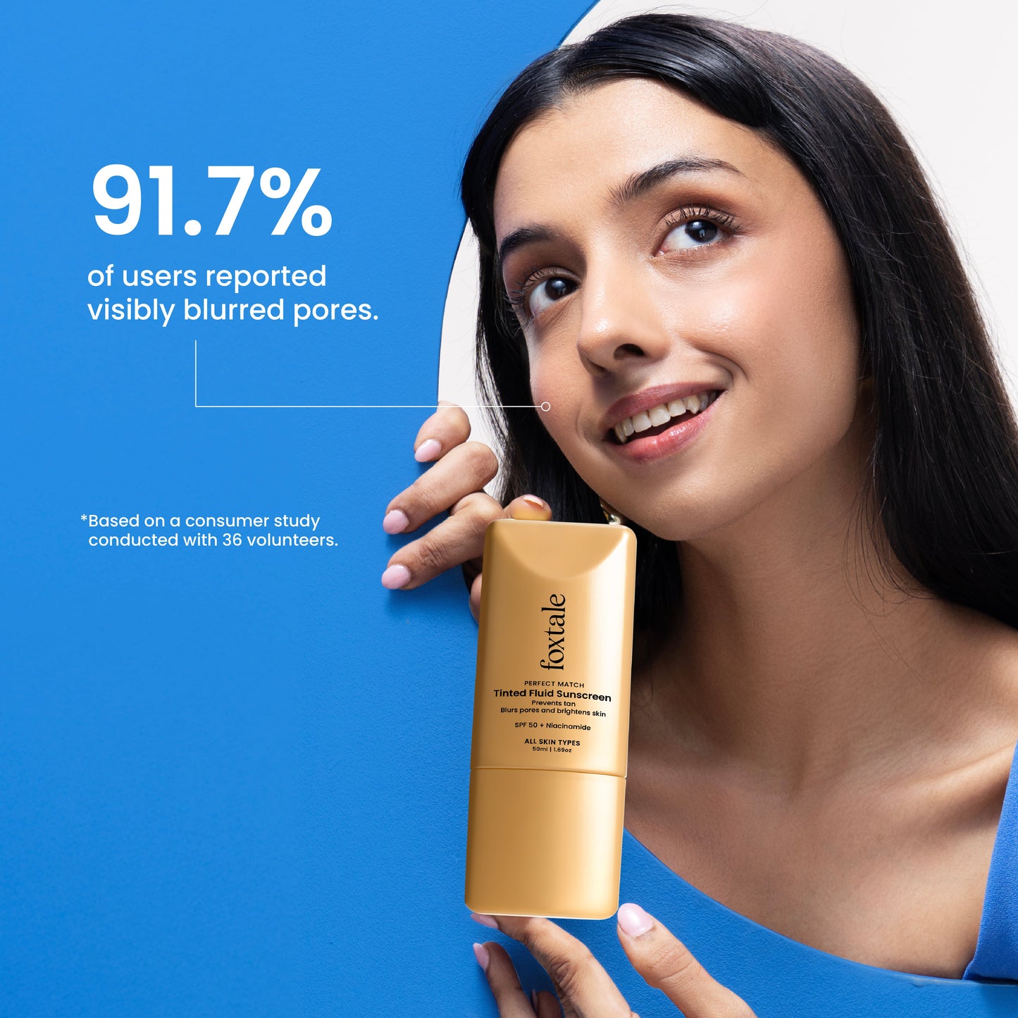 SPF 50 Tinted Fluid Sunscreen with Niacinamide