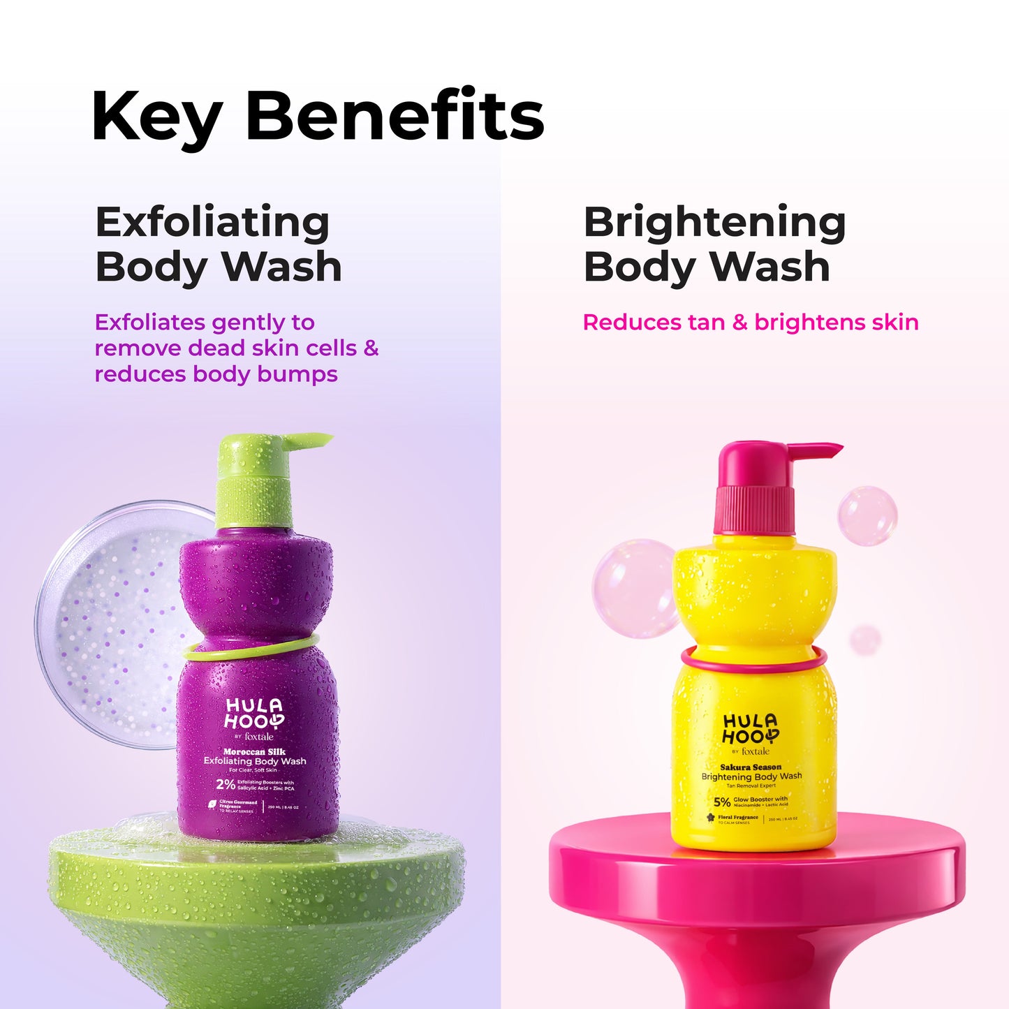 Exfoliating Body Wash + Brightening Body Wash