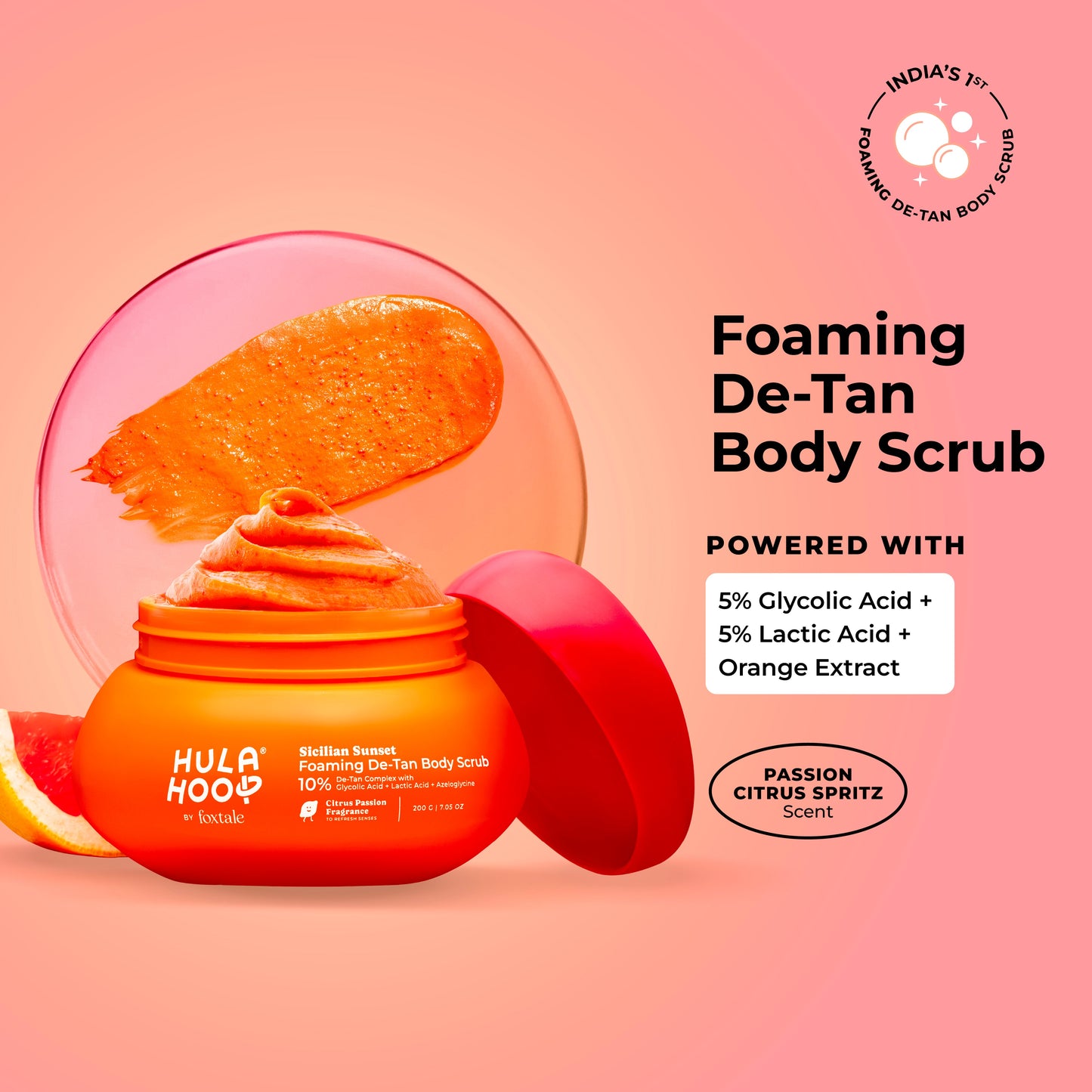 Foaming De-Tan Body Scrub
