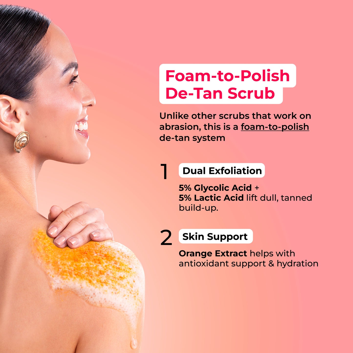 Foaming De-Tan Body Scrub