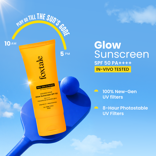 Glow sunscreen SPF 50, In-Vivo Tested with PA++++
