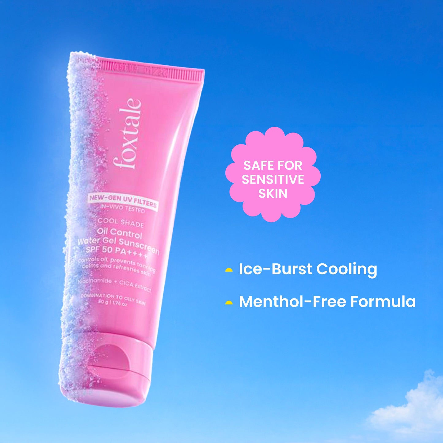 8-Hr Mattifying SPF 50 Gel Sunscreen for Oily skin | In-Vivo Tested