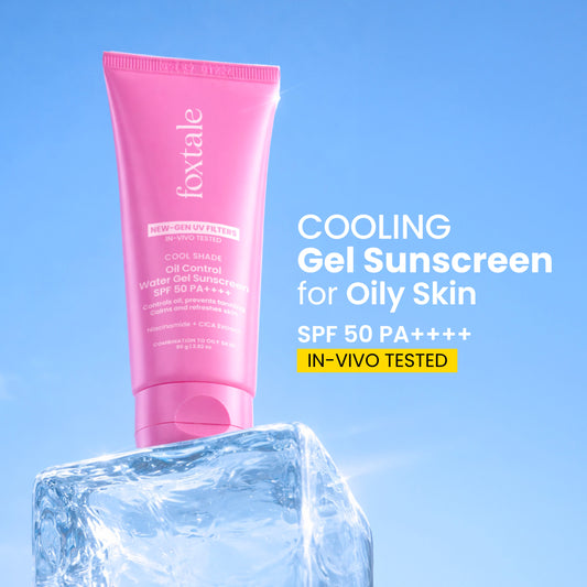 SPF 50 Cooling Gel Sunscreen for Oily & Sensitive Skin | Matte Finish | In-Vivo Tested