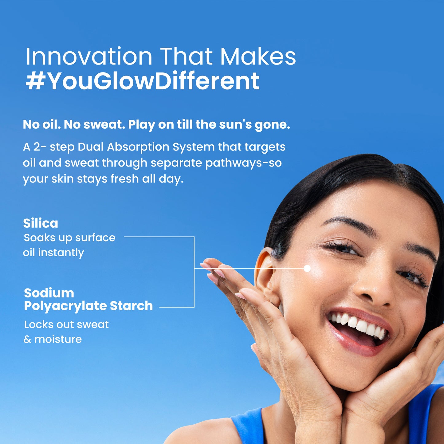 8-Hr Mattifying SPF 50 Gel Sunscreen for Oily skin | In-Vivo Tested