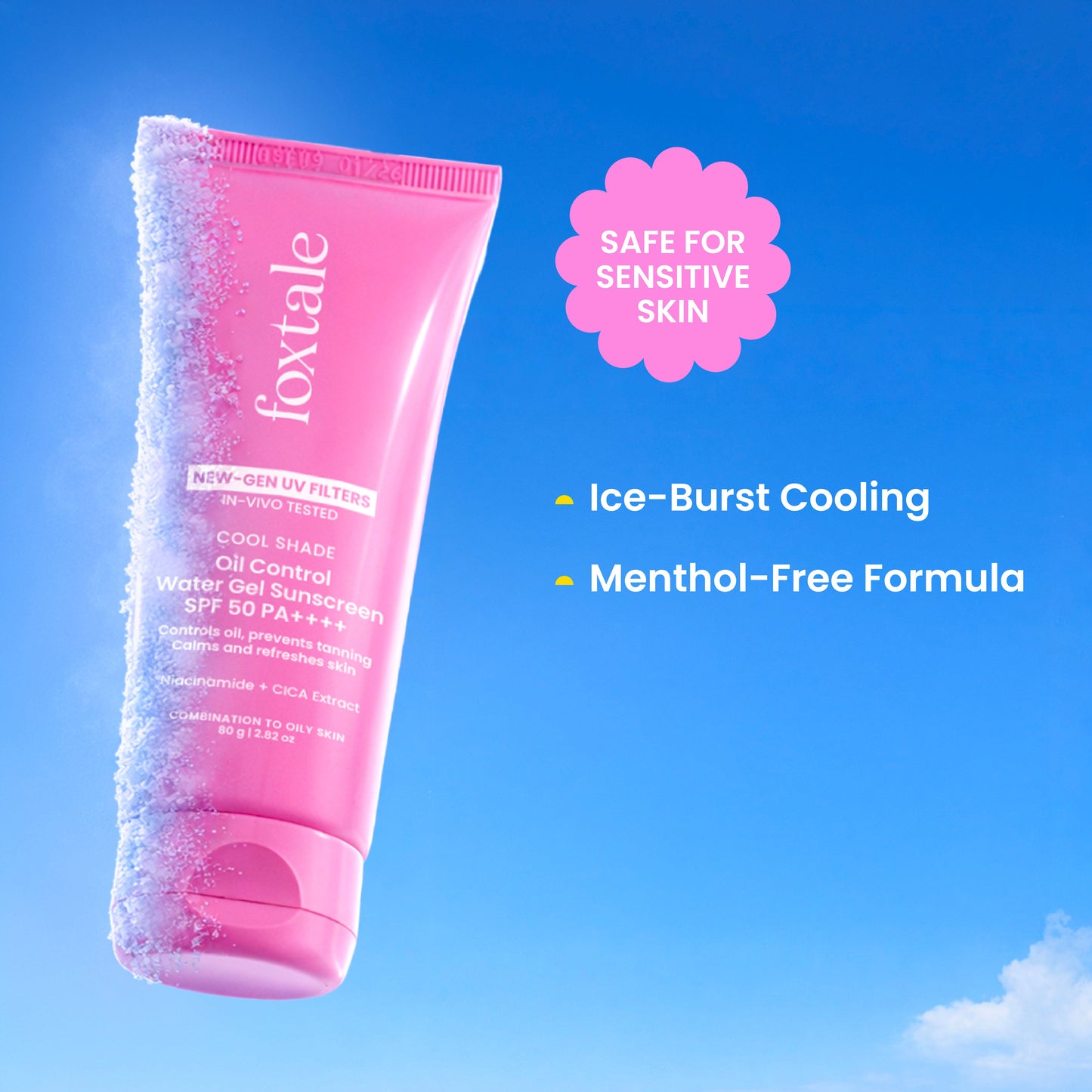8-Hr Mattifying SPF 50 Gel Sunscreen for Oily skin | In-Vivo Tested