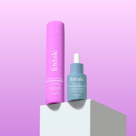 Deep hydrating serum and hydrating moisturizer