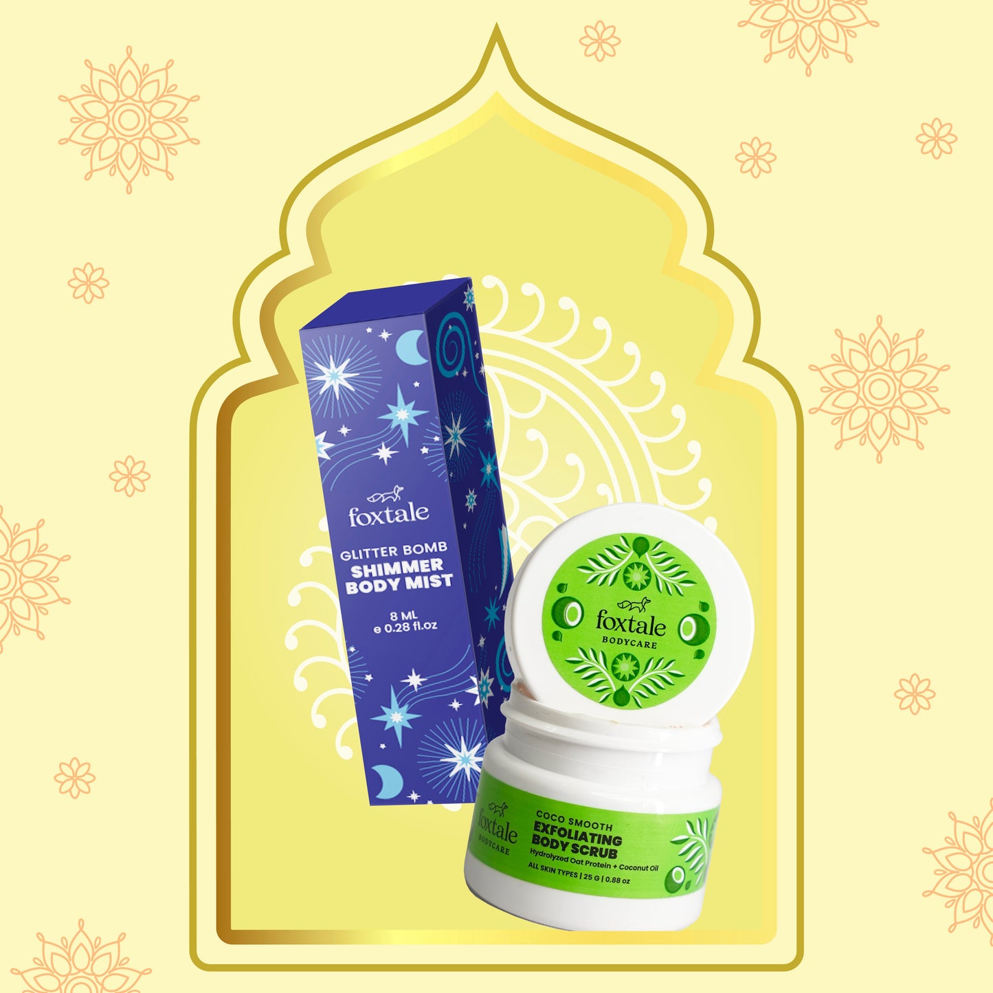 Body Scrub + Shimmer Perfume